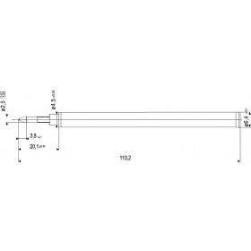 Recharge (SRC 5888 ou 888) ROLLER SCHMIDT ceramic NOIRE.