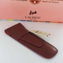 Etui Cuir Laurige® Bordeaux 2 Stylos