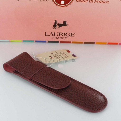 Etui Cuir Laurige® Marron 1 Stylo