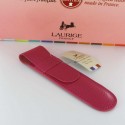 Etui Cuir Laurige® Fuchsia 1 Stylo