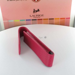 Etui Cuir Laurige® Fuchsia 1 Stylo Aimanté