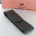 Etui Cuir Laurige® Gris 2 Stylos Aimanté