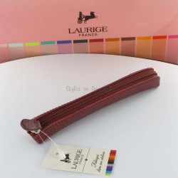 Etui-Trousse Cuir Laurige® Bordeaux