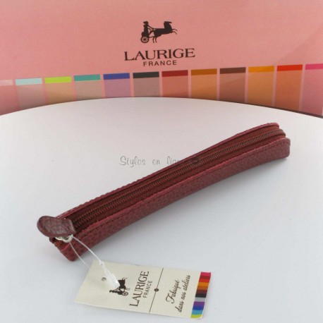 Etui-Trousse Cuir Laurige® Bordeaux Etui-Trousse Cuir Laurige® Bordeaux