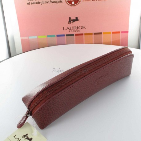 Trousse Cuir Laurige® Bordeaux