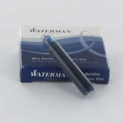Lot de 5 boîtes de cartouches d'encre WATERMAN® courtes Bleu Mystère