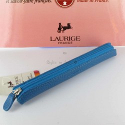 Etui-Trousse Cuir Laurige® Turquoise