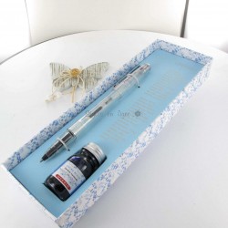 Coffret Stylo Roller et Encre Parfumée Herbin® Bleu Lavande