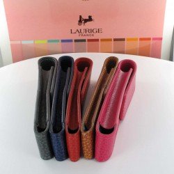 Etui Cuir Laurige® Pistache 1 Stylo Aimanté