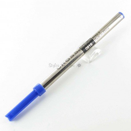Recharges de Stylos Billes JUMBO (adaptables sur stylos rollers) Cross® Bleu (Medium)
