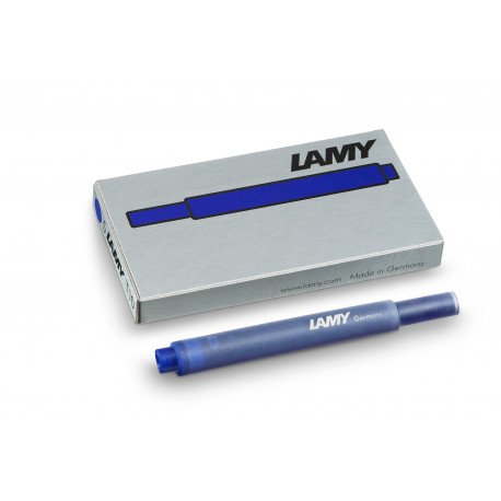 CARTOUCHE D'ENCRE BLEUE "effaçable" LAMY (T 10) Boite de 5. CARTOUCHE D'ENCRE BLEUE "effaçable" LAMY (T 10) Boite de 5.
