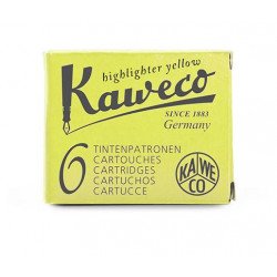 Cartouches KAWECO® Jaune Fluo - Boite de 6