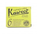 Cartouches KAWECO® Jaune Fluo - Boite de 6