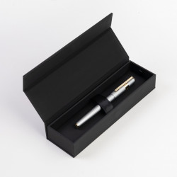 Stylo Plume Hugo Boss® Gear® Pinstripe Chromé Doré
