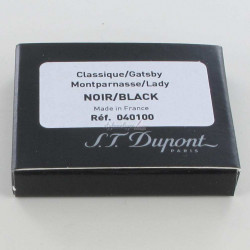 Cartouches "Classique" Noires boite de 6 ST Dupont® Anciens stylos