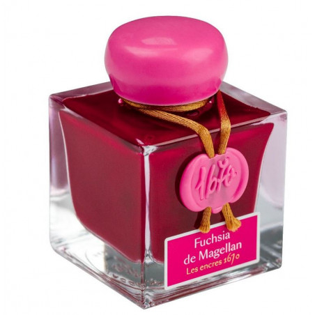 Flacon d'encre Fuchsia de Magellan 50 ml 1670  J. Herbin®