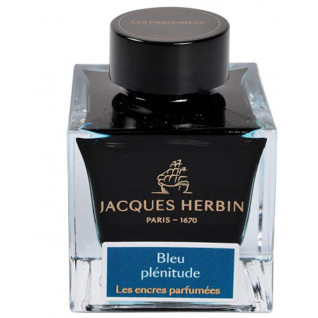 Flacon d'encre parfumée 50 ml  J. Herbin® Prestige Bleu Plénitude