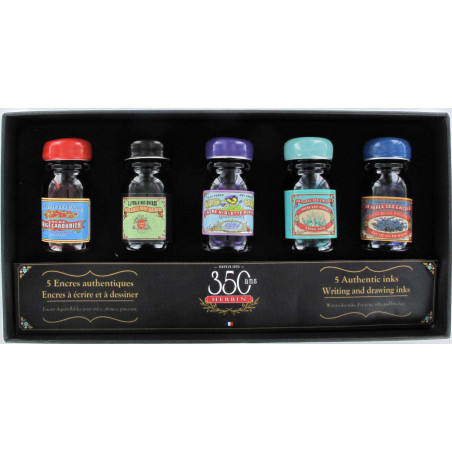 Coffret 5 "Spécial 350 ans" J. Herbin® Couleurs Autenthiques