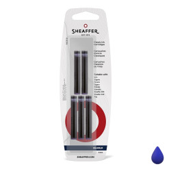 Cartouches Blister 5  recharges Bleu-noir Sheaffer®