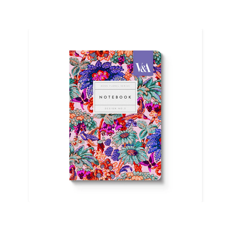 Carnet de notes A6 Premium à motif floral fluo et corail jungle OHH DEER® Carnet de notes A6 Premium à motif floral fluo et corail jungle OHH DEER®
