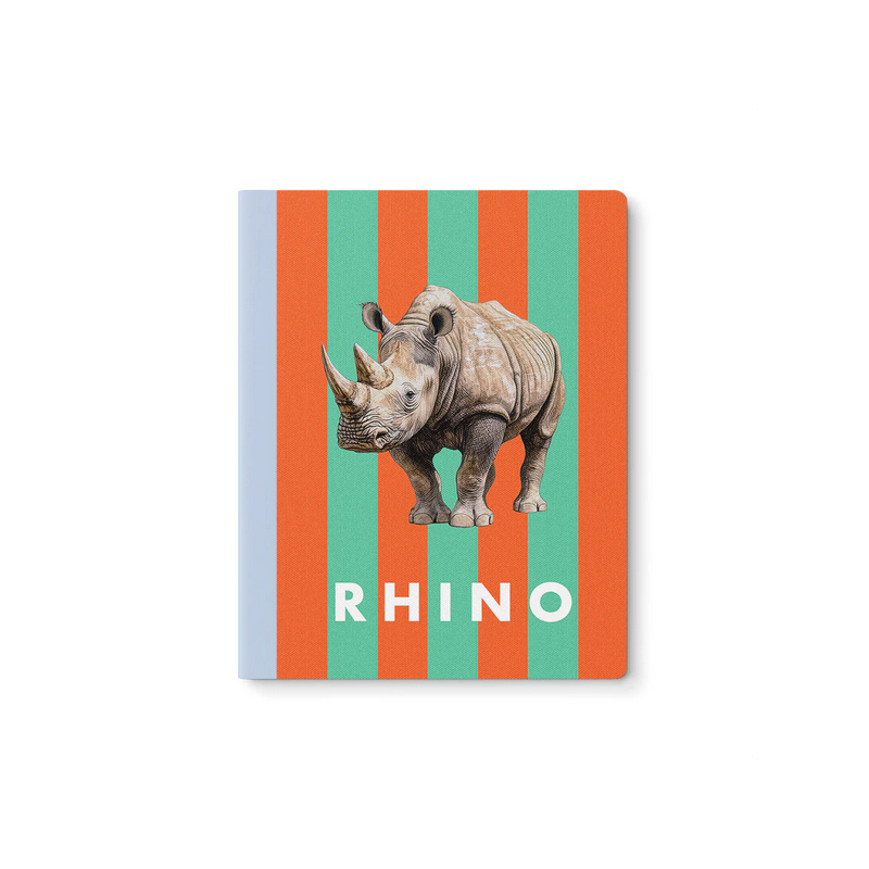Carnet de notes sur le rhinocéros rayé ( 64 P ) OHH DEER® Carnet de notes sur le rhinocéros rayé ( 64 P ) OHH DEER®