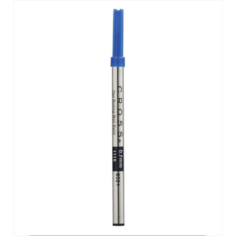Recharge Cross Selectip gel bleue 0.7mm vue détail Recharge Cross Selectip gel bleue 0.7mm vue détail
