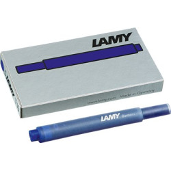 LAMY T10 bleu effaçable – étui et cartouche, gros plan