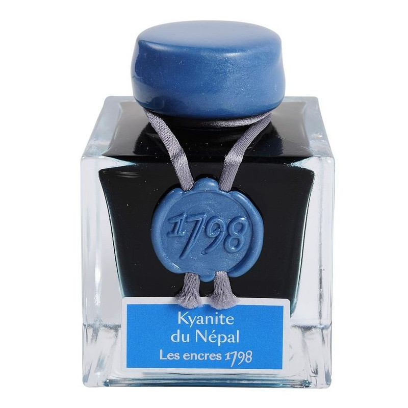 Flacon d’encre Jacques Herbin Kyanite du Népal, Les encres 1798
