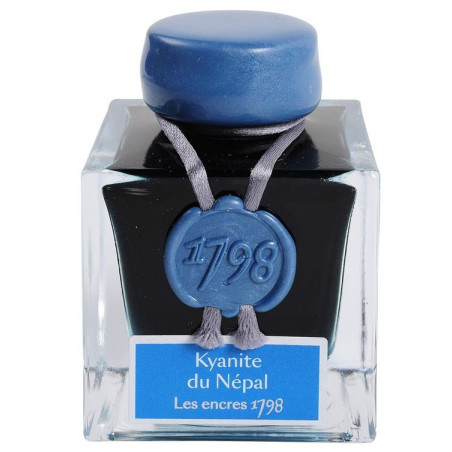 Flacon d’encre Jacques Herbin Kyanite du Népal, Les encres 1798