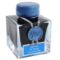 Flacon d’encre Kyanite du Népal vu de trois quarts