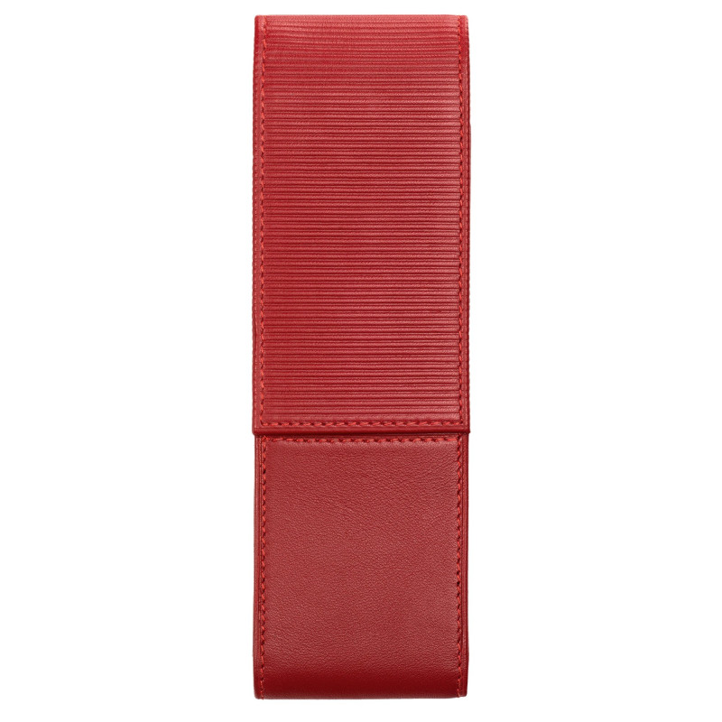 Étui pour stylos Lamy A315 en cuir rouge vue verticale