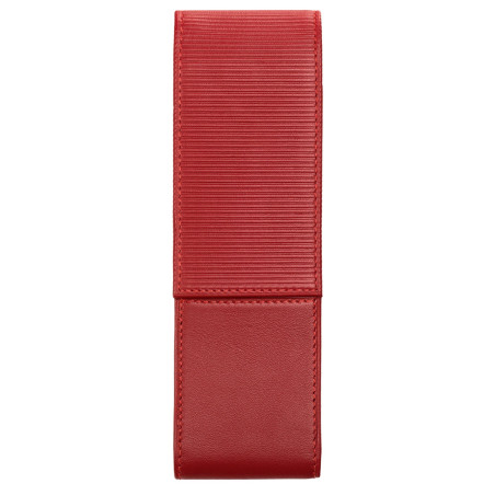 Étui pour stylos Lamy A315 en cuir rouge vue verticale