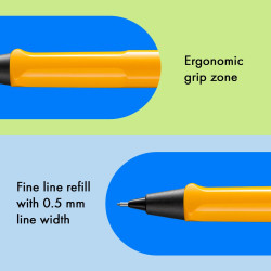 crayon-porte-mine-lamy-safari-jaune-profil