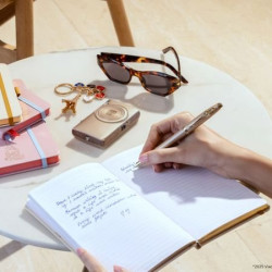 Écriture avec le stylo plume Sheaffer Paris motif fleur