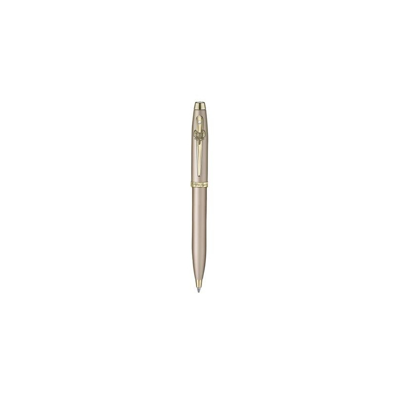 Vue de profil du stylo bille Sheaffer Paris doré