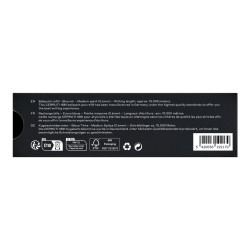 Dos de la boîte de recharges bleues Cerruti 1881 pour stylo bille