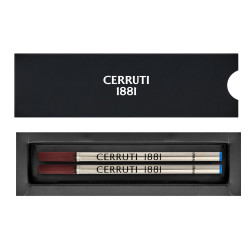 Recharge roller Cerruti 1881 encre bleue boîte ouverte