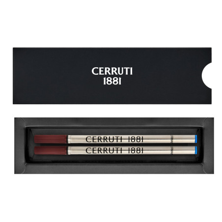 Recharge roller Cerruti 1881 encre bleue boîte ouverte