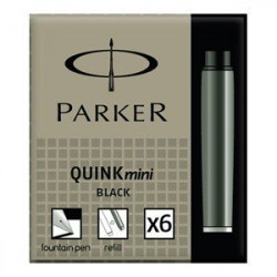 Cartouches petit format Noires Parker Quink- Boite de 5